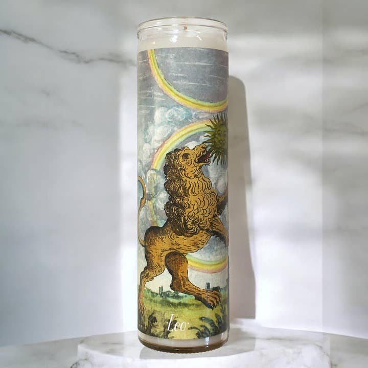 "Leo" Zodiac Soy Ritual Candle for wholesale by Snakes for Hair