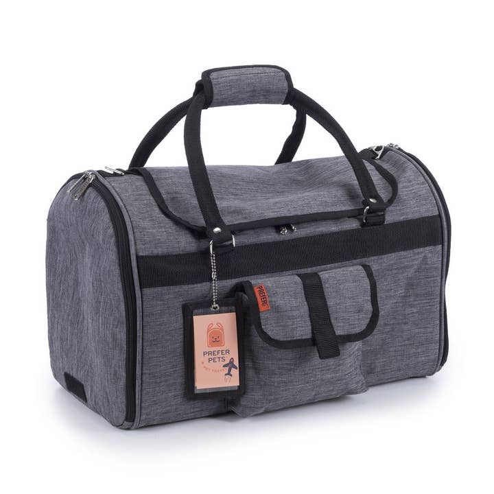 Hideaway Duffel - Heather Grey for wholesale by Prefer Pets Travel Gear
