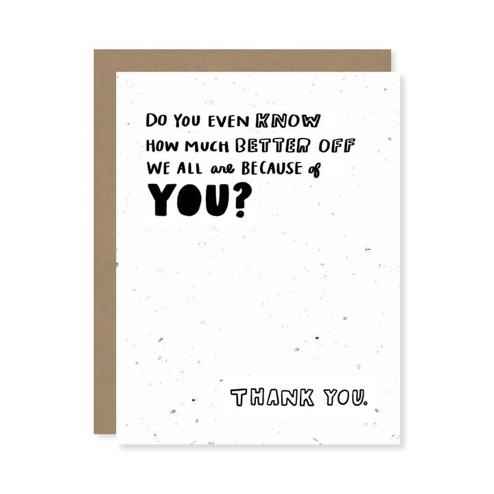 Carte de semences de fleurs sauvages à planter Better Off pour la vente par Thoughtful Human