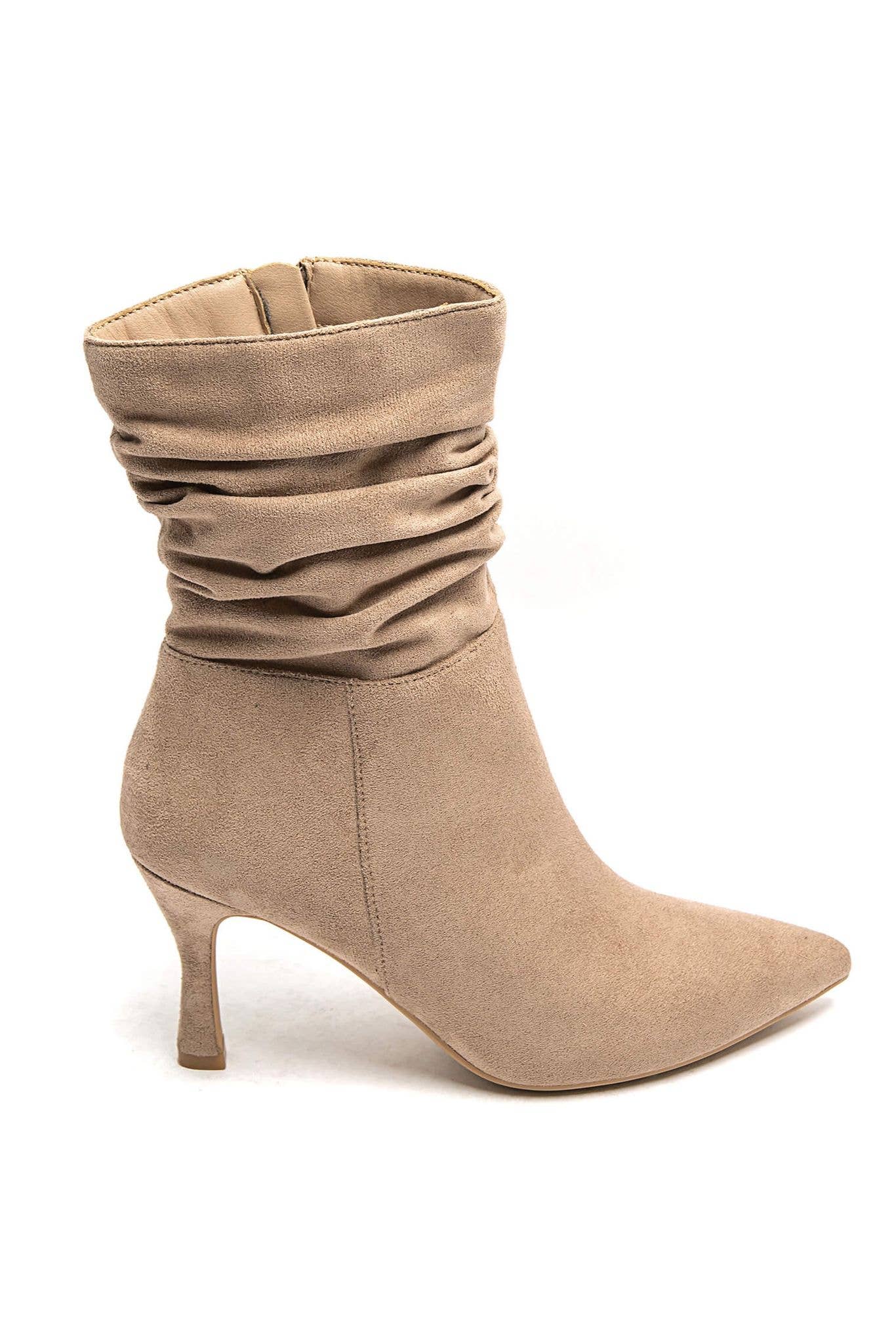 No Doubt Shoes - Venta al por mayor Botines - Mujer - BOTINES DE TACÓN MEDIO EN PUNTA CON FRUNCIDO EN LA PANTORRILLA24