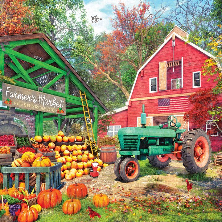 White Mountain Puzzles - Wholesale Puzzle - Adult - Farmer's Market (1780pz) - 500 Piece Jigsaw Puzzle