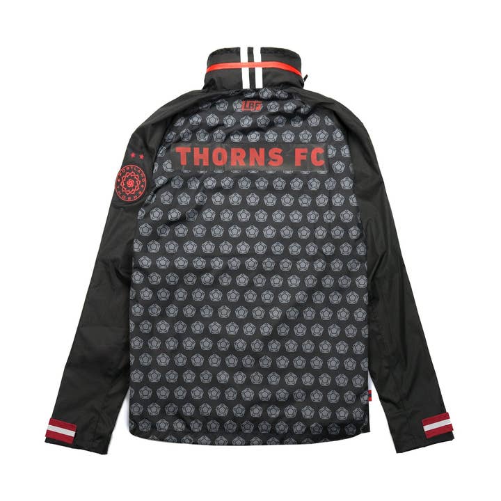 Thorns FC Men's Rain Jacket for wholesale by Live Breathe Futbol