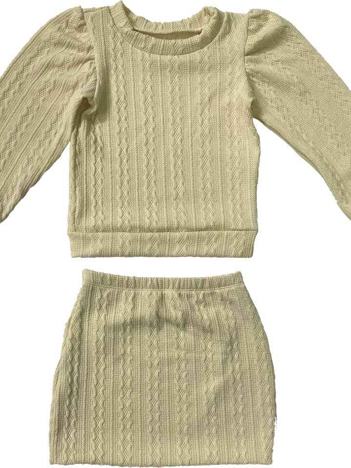 Kids Crochet Sweater and Skirt Set for wholesale by Cheryl Creations Kids