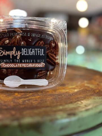 *Chocolate Pecan Fudge 7oz for wholesale by Simply Delightful