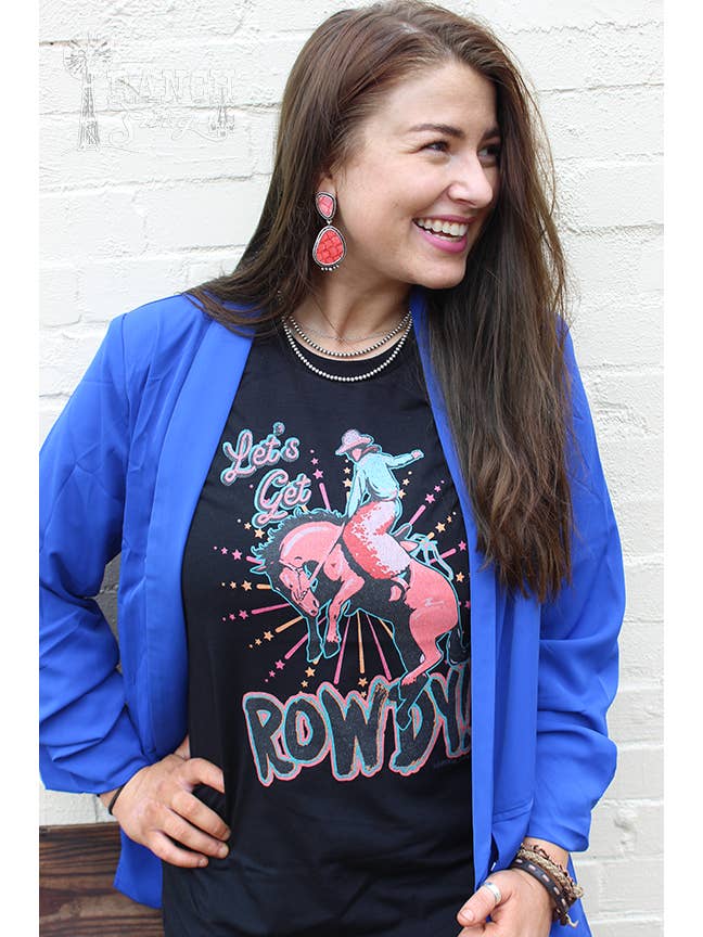 Let's Get Rowdy Graphic Tee for wholesale by Ranch Swag