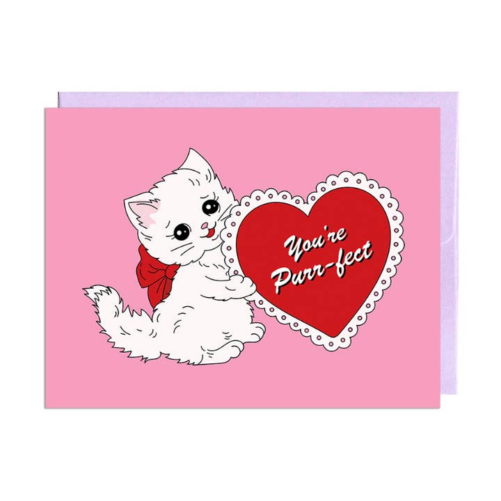You're Purr-fect | Valentine's Day for wholesale by Party Mountain Paper co.