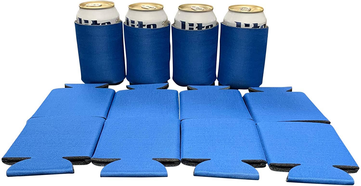 KP Kool Products - Wholesale Drink Huggers & Koozies - Blank Beer Can Cooler Sleeves, Plain Collapsible Soda Cover Coolies25