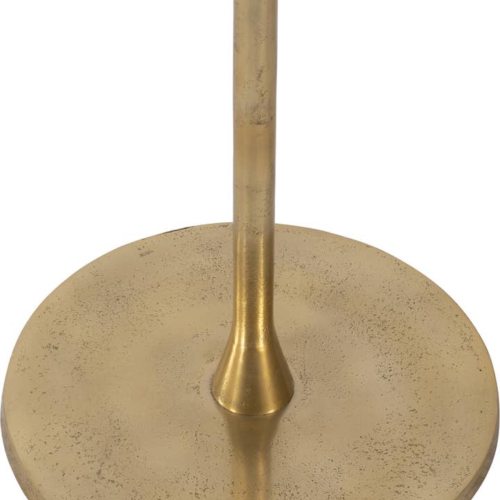 Sagebrook Home - Wholesale Console Table - End Table - Gold/White Marble Top Metal Round Base, 24 in.7