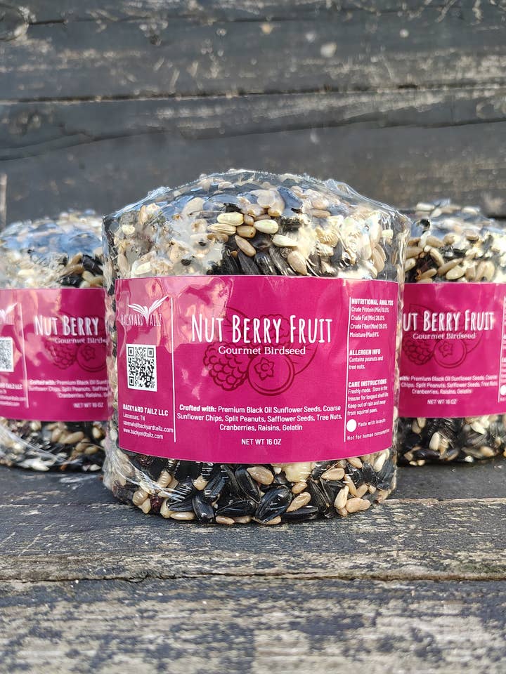 Junior Birdseed Cylinder (Nut Berry Fruit) for wholesale by Backyard Tailz