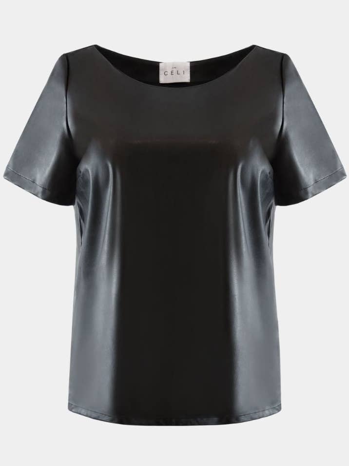 Sustainable leather blouse made from pineapple fiber for wholesale by Aline CELI