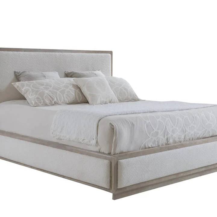 Letto in tessuto prestazionale testurizzato avorio Bodhi per la vendita all'ingrosso da parte di LOOMLAN