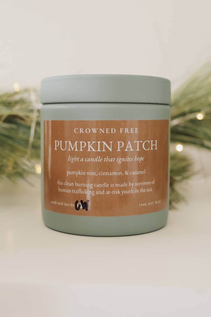 Crowned Free - Wholesale Jar/filled candle - Pumpkin Patch Candle - Made by Survivors