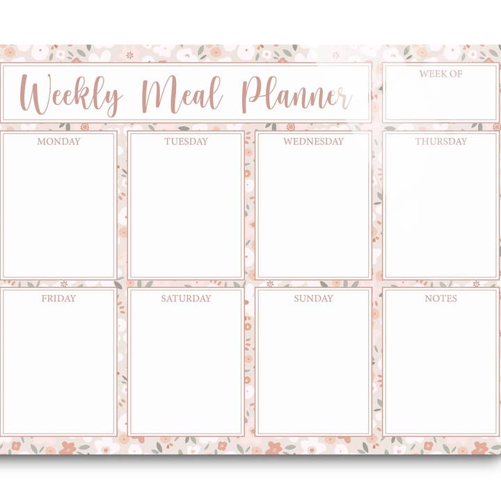 Weekly Meal Planner, Glass Dry Erase Board, Wedding Gift for wholesale by Clairmont & Co