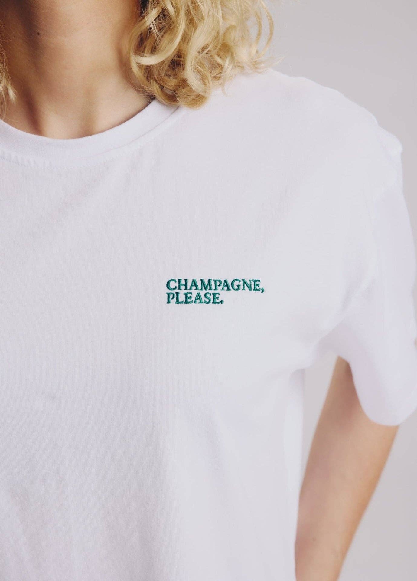 No Bad Days Club - Wholesale Screen Printed T-Shirt - Unisex - CHAMPAGNE, PLEASE T-SHIRT