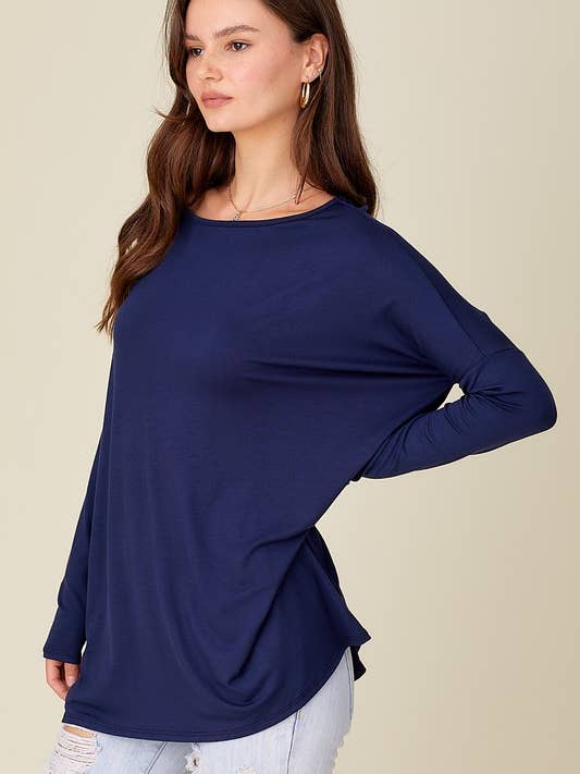 A.gain – wholesale Tunic – Women’s – 11003L07 - SOLID LONG SLEEVE PIKO TOP16