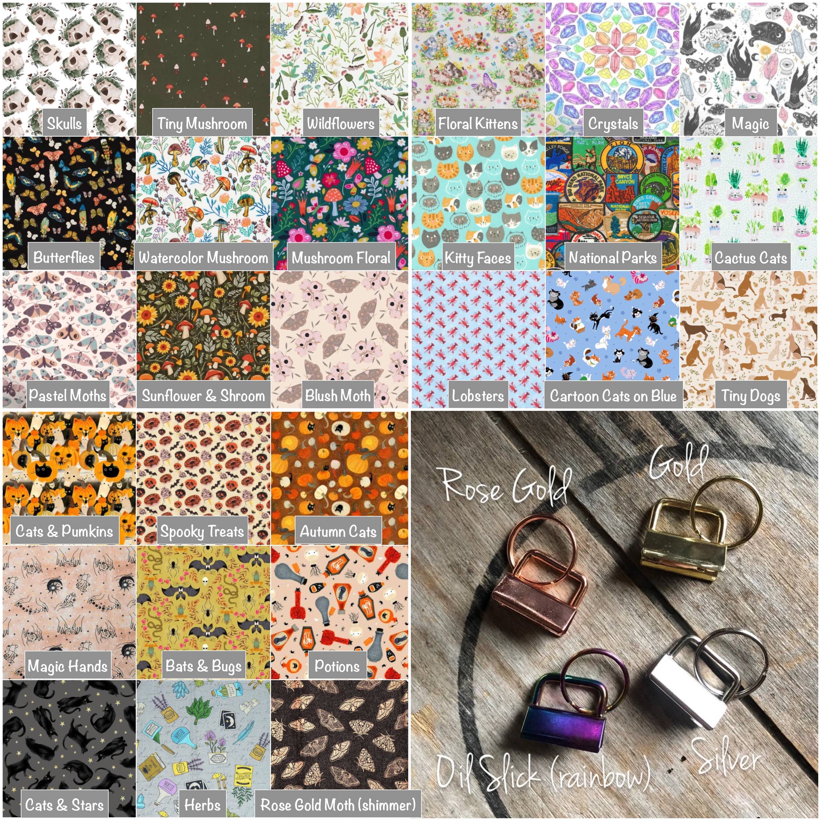 Harriet Handmade Co. - Wholesale Keychain - Women's - Cotton Scrunchie Wristlet Keychain – 190+ Assorted Prints5