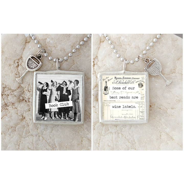Book Club Necklace for wholesale by Jennifer Dahl Designs LLC