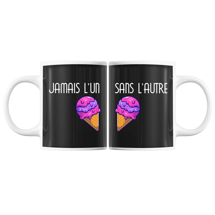 Couples couple mug Never one without each other | ice cream | Duo Amour cups for wholesale by Planetee
