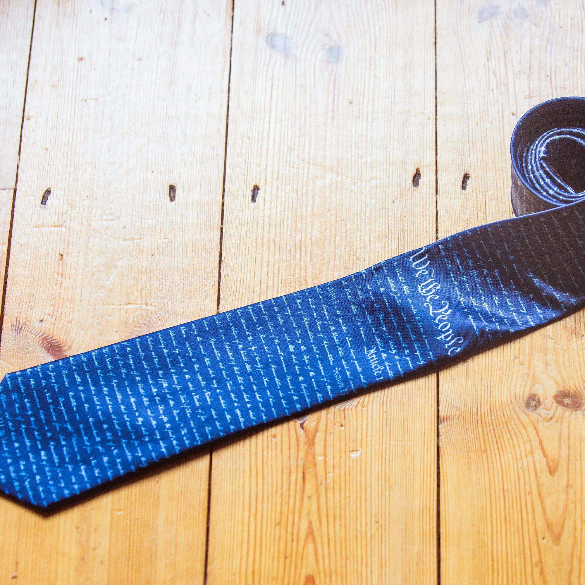 Navy Constitution Neck Tie United States of America Necktie Cool for wholesale on Faire2