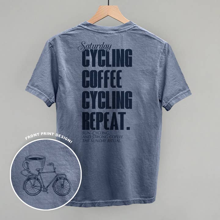 Ivy + Cloth - Wholesale Graphic Sweatshirt - Women's - Saturday Cycling and Coffee (Back Print)4