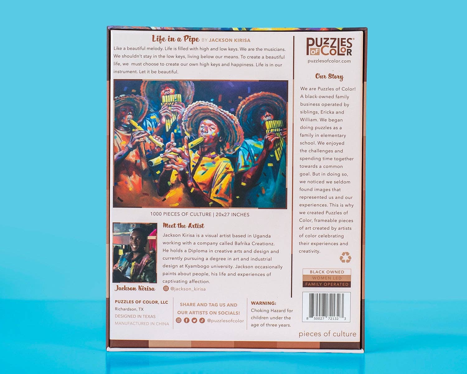 Puzzles of Color - Wholesale Puzzle - Adult - "Life in a Pipe" by Kirisa Jackson2