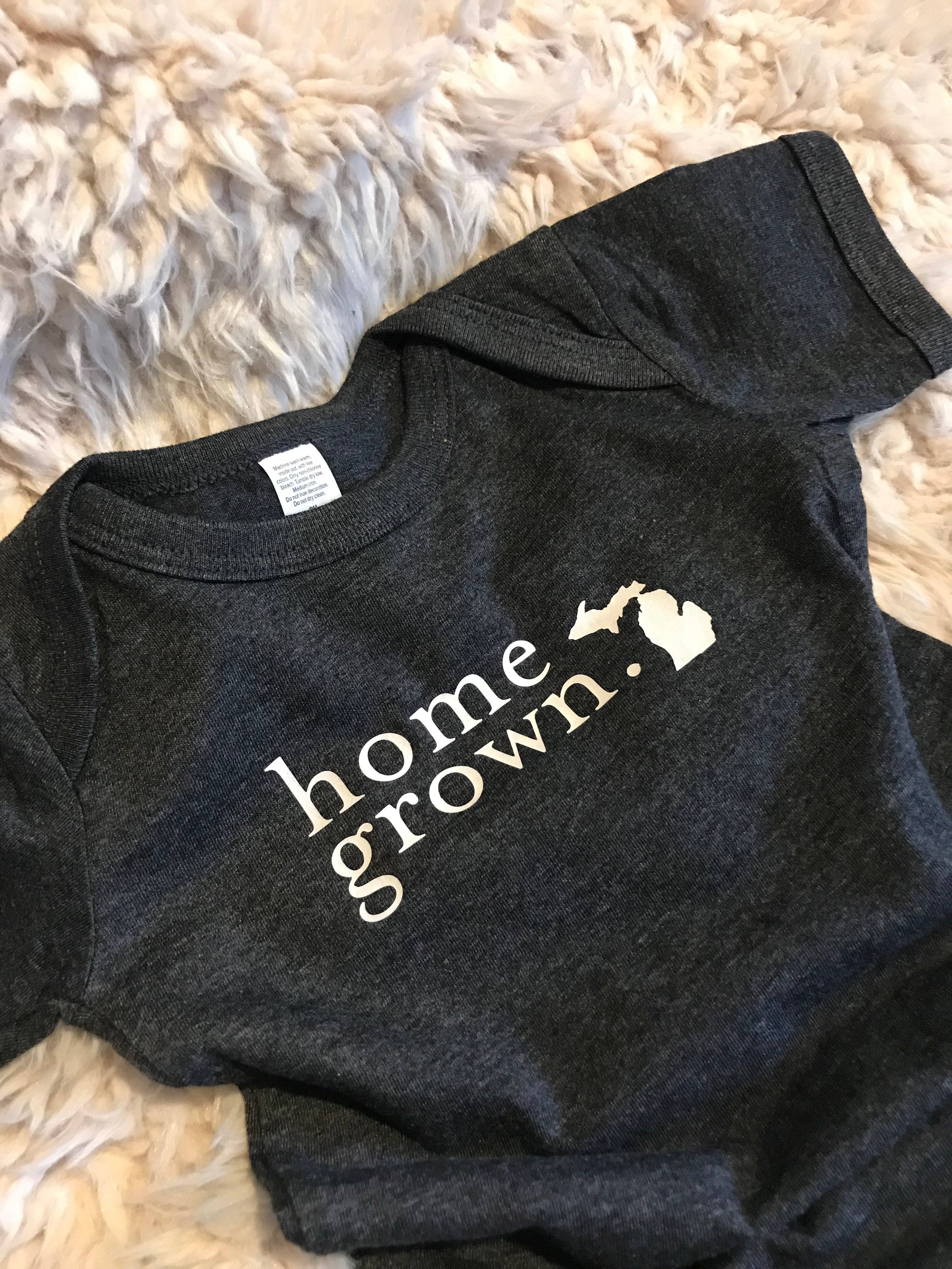 Simply Stated - Wholesale Bodysuit (Non-Footed) - Baby - Michigan Home Grown (cream) - Baby Onesie3