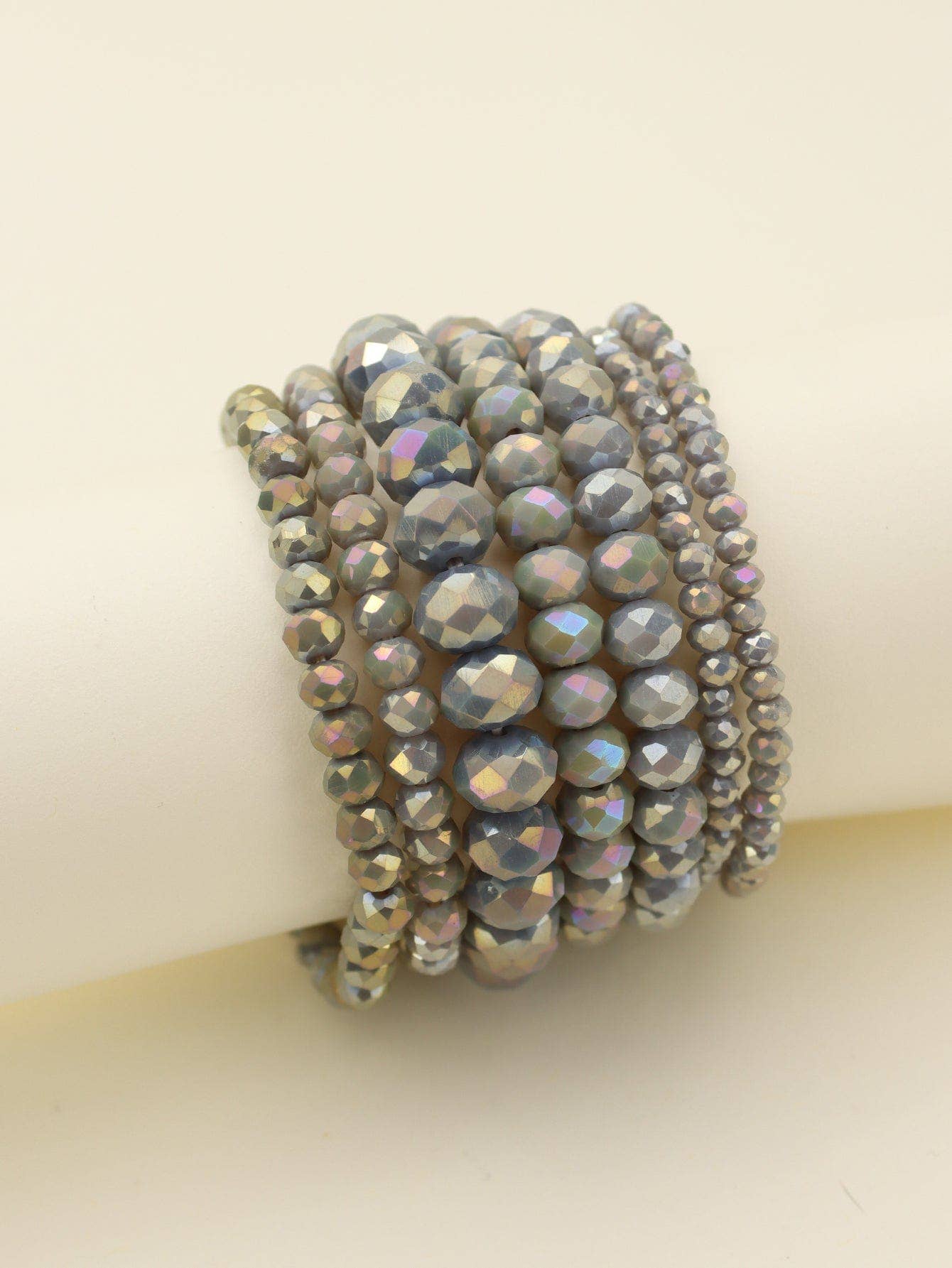 MiMi Wholesale - Wholesale Jewelry Set - CB2177 7 Piece Glass Beaded Bracelet Jewelry Set10