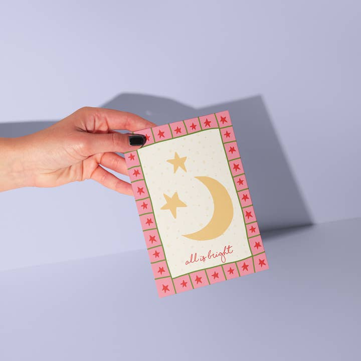 From Rosalie - Wholesale Christmas card - All Is Bright | Christmas Card | Holiday Card | Unique Card4