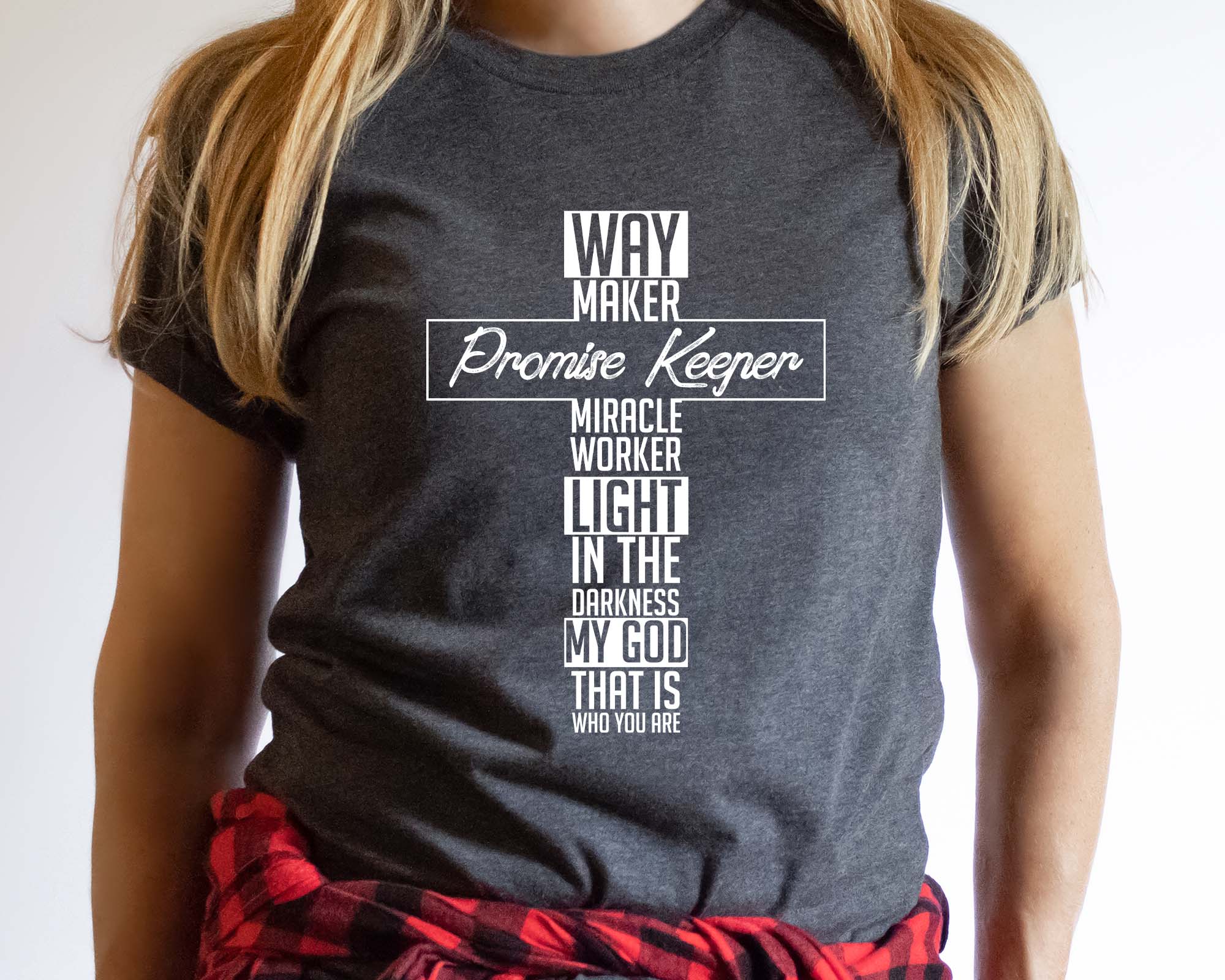 Daily Prints - Wholesale Screen Printed T-Shirt - Women's - Waymaker Promise Keeper Christian Tee