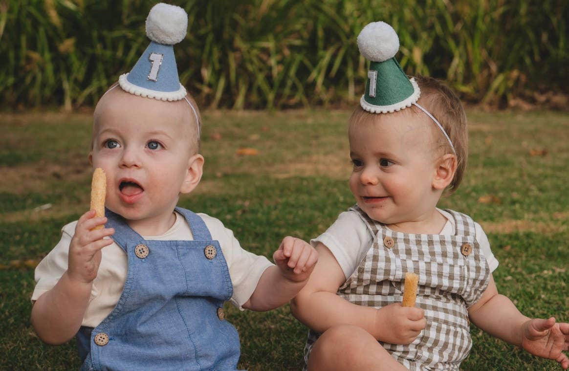 Nash and Willow - Wholesale Party Hat/Crown - Eggshell blue felt hat4