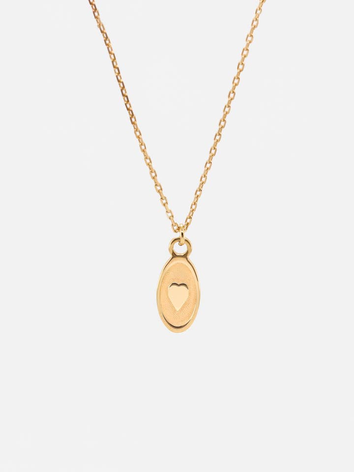 18K vermeil hjärthalsband för wholesale av REDCHERRYBLVD