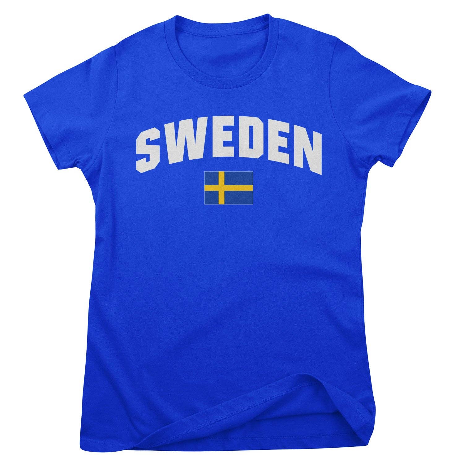 Hybris Production AB – wholesale T-shirts med screentryck – Dam – Sweden Flag Girly Tee0
