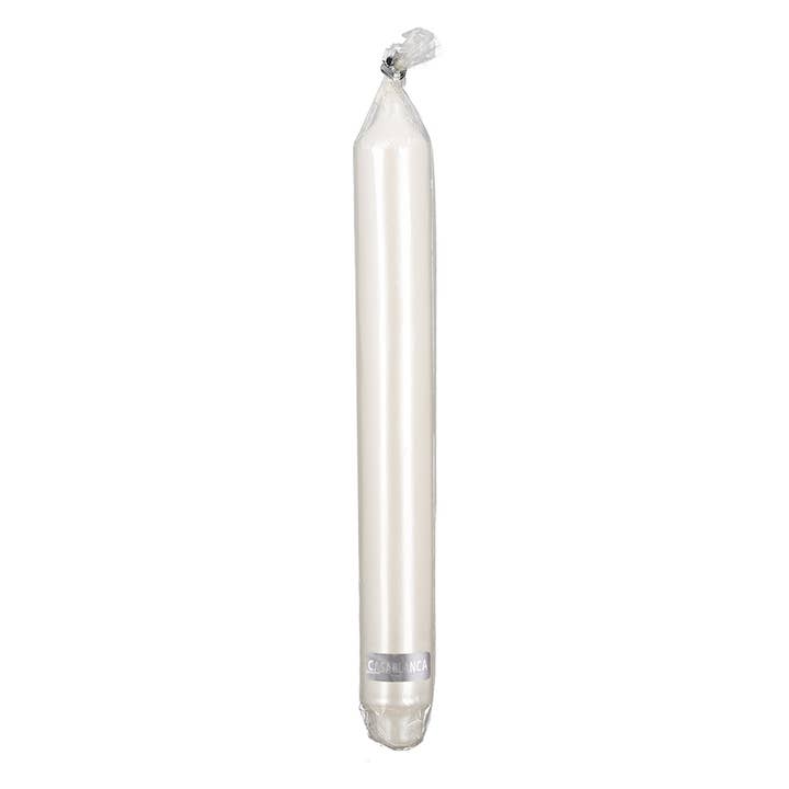 Stabkerze,weiss,perlmuttfinish VE 12 für den Großhandel von Gilde Handwerk Macrander GmbH & Co. KG