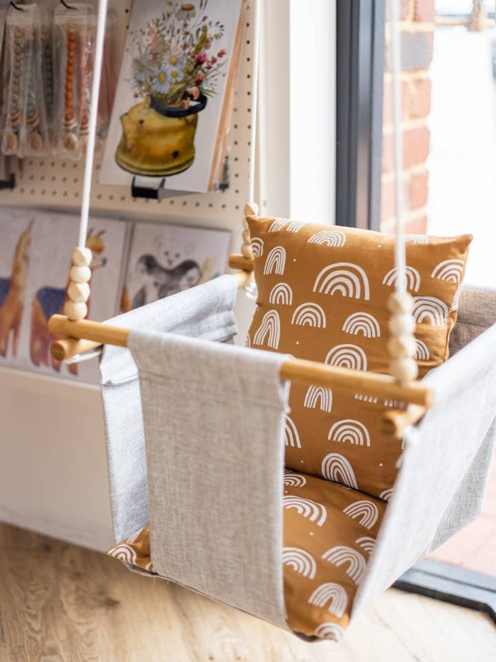 BABY SWING | LIGHT | RAINBOW MUSTARD for wholesale by JAR OF WILD MOMENTS