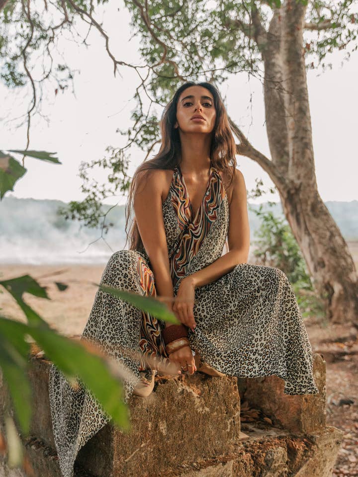 Sun Child Classic Silk Dress - Tyler for wholesale by Sun Child