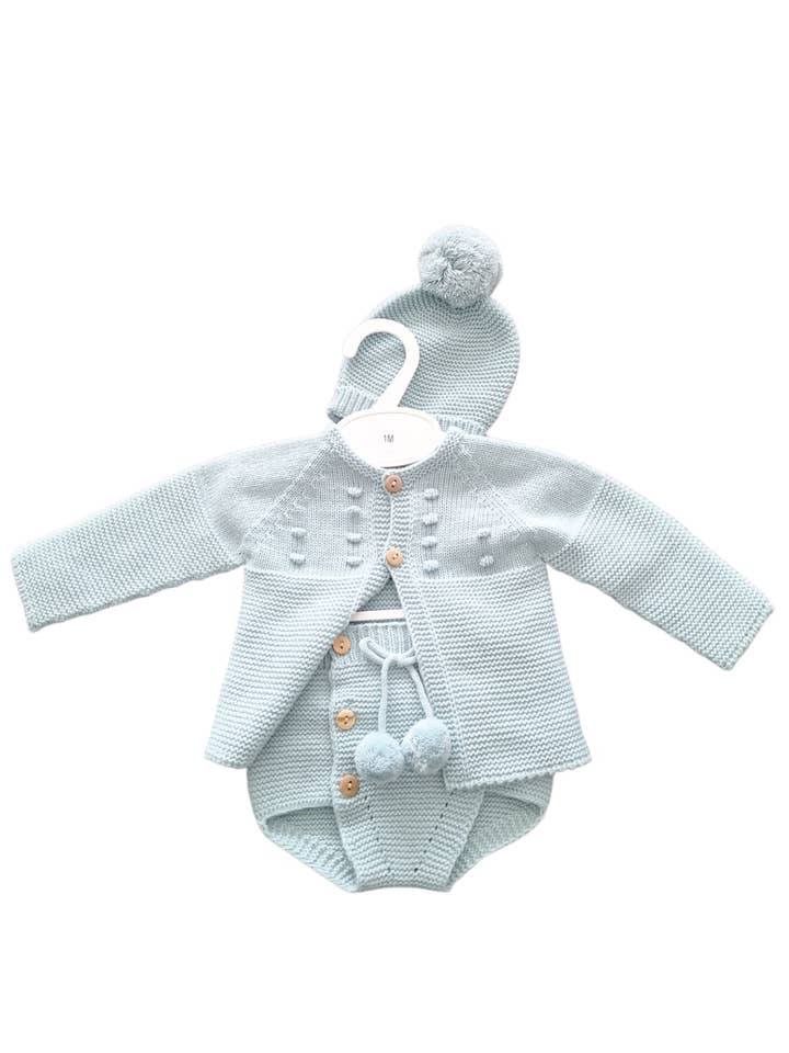 Cotton Socks - Wholesale Lounge Set - Maternity - Ref:350 Knit Set 3 pieces (Autumn / Winter)
