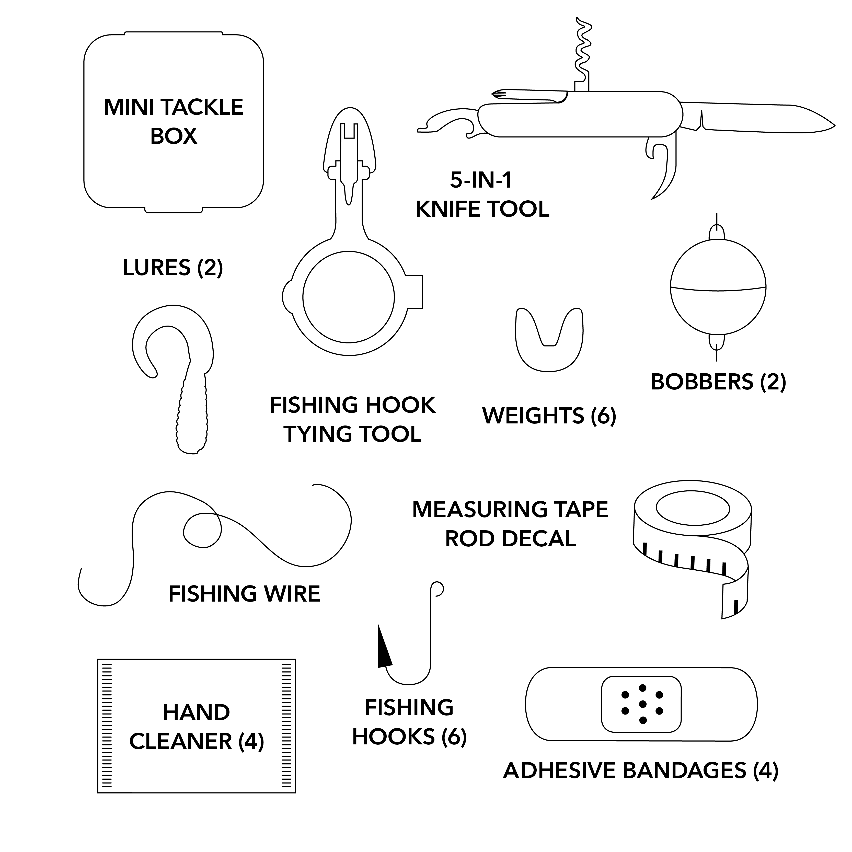 Pinch Provisions - Wholesale Sporting Accessories - "Great Catch" Fishing Kit3