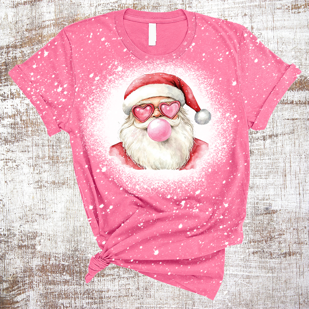 Sweet Tees - Wholesale Sublimation Transfer - Christmas Santa Bubble Gum Sublimation Transfer1