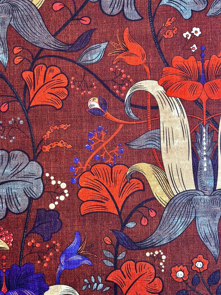 Toalha de mesa quadrada/retangular, algodão, estampado | Red Drama por atacado de Hortensias Home