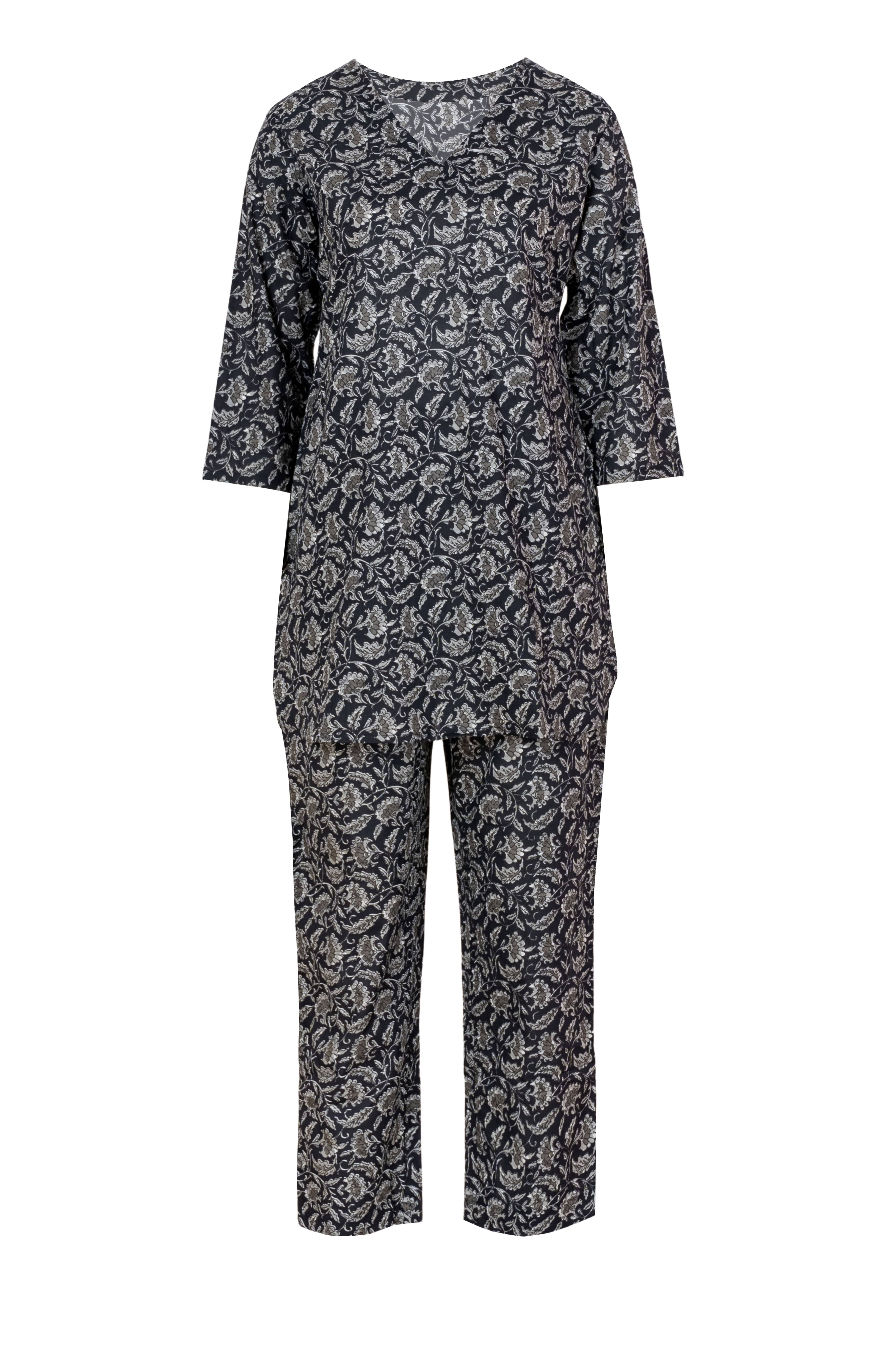 Ariastop.com corporation - Wholesale Lounge Set - Women's - Women’s Printed Cotton Loungewear Set5