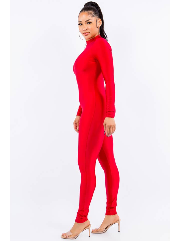 Uptown Apparel – Großhandel Jumpsuit – Damen – J7095 Jumpsuit aus Nylon mit Stehkragen4