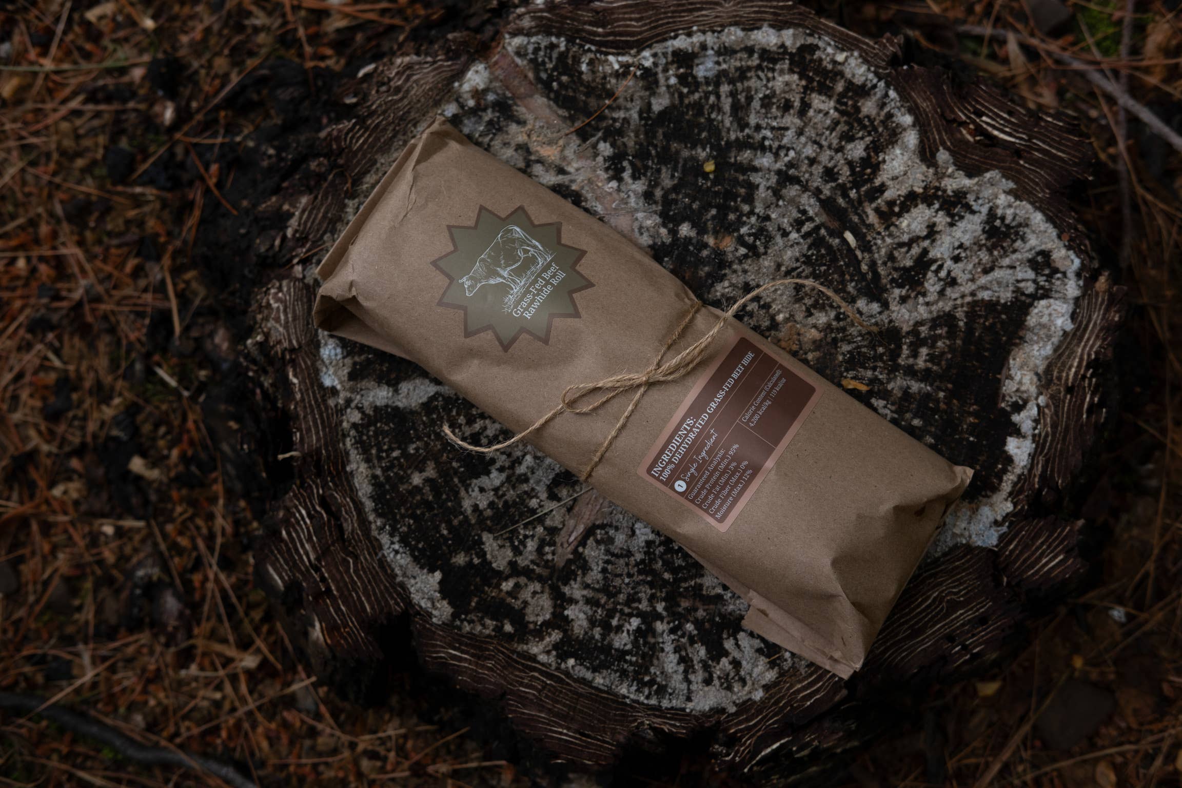 Litto Howler - Wholesale Pet Treats - Dog - Grass-Fed Beef Rawhide Roll (Fur-On) | 12 Inches 2