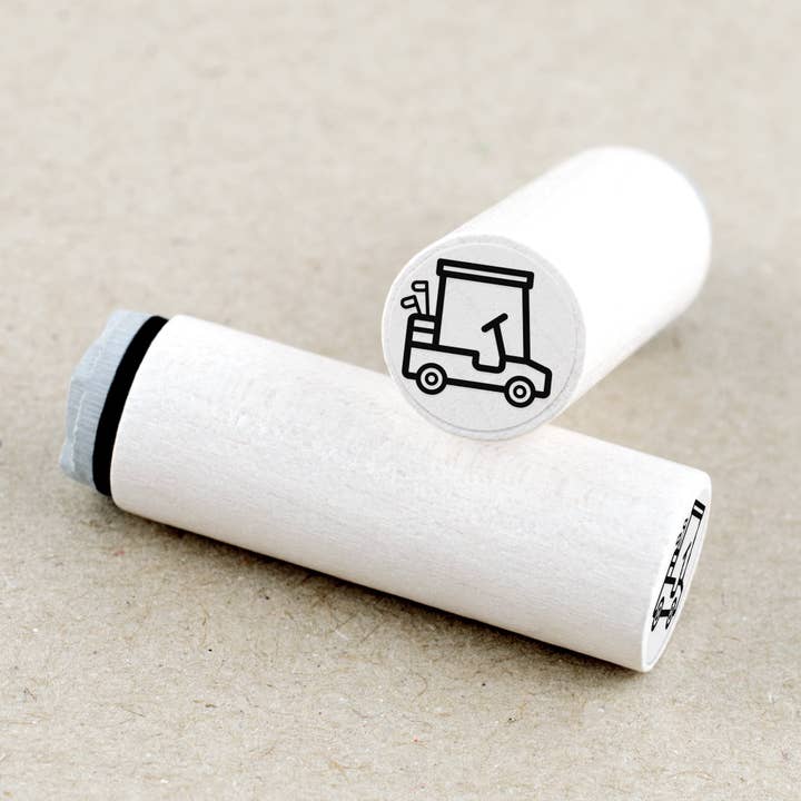 Mini-tampon Voiturette de golf Caddy de golf pour la vente par Merry and Bright