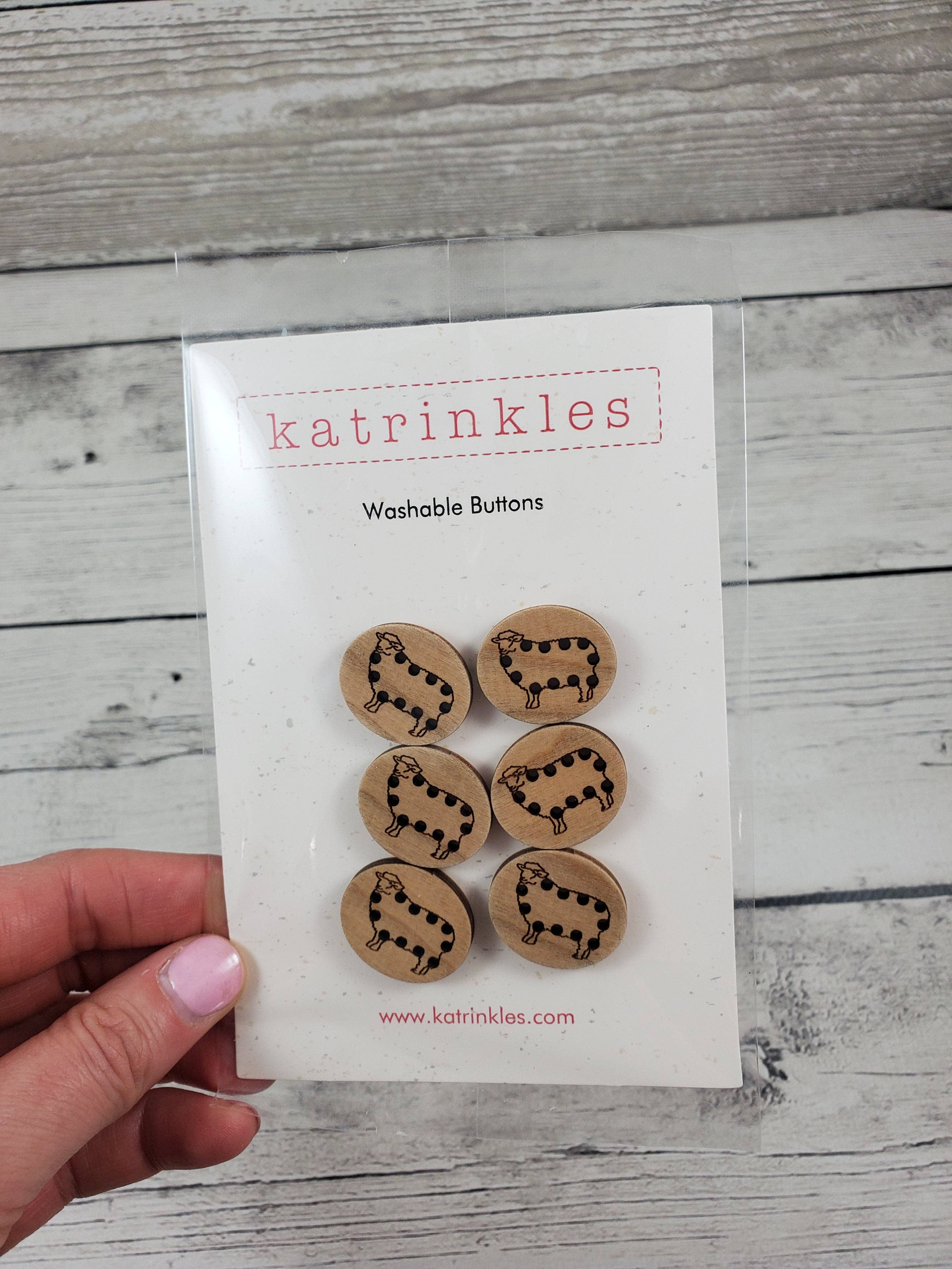 Katrinkles - Wholesale Craft Supplies - Stitchable Sheep Buttons1