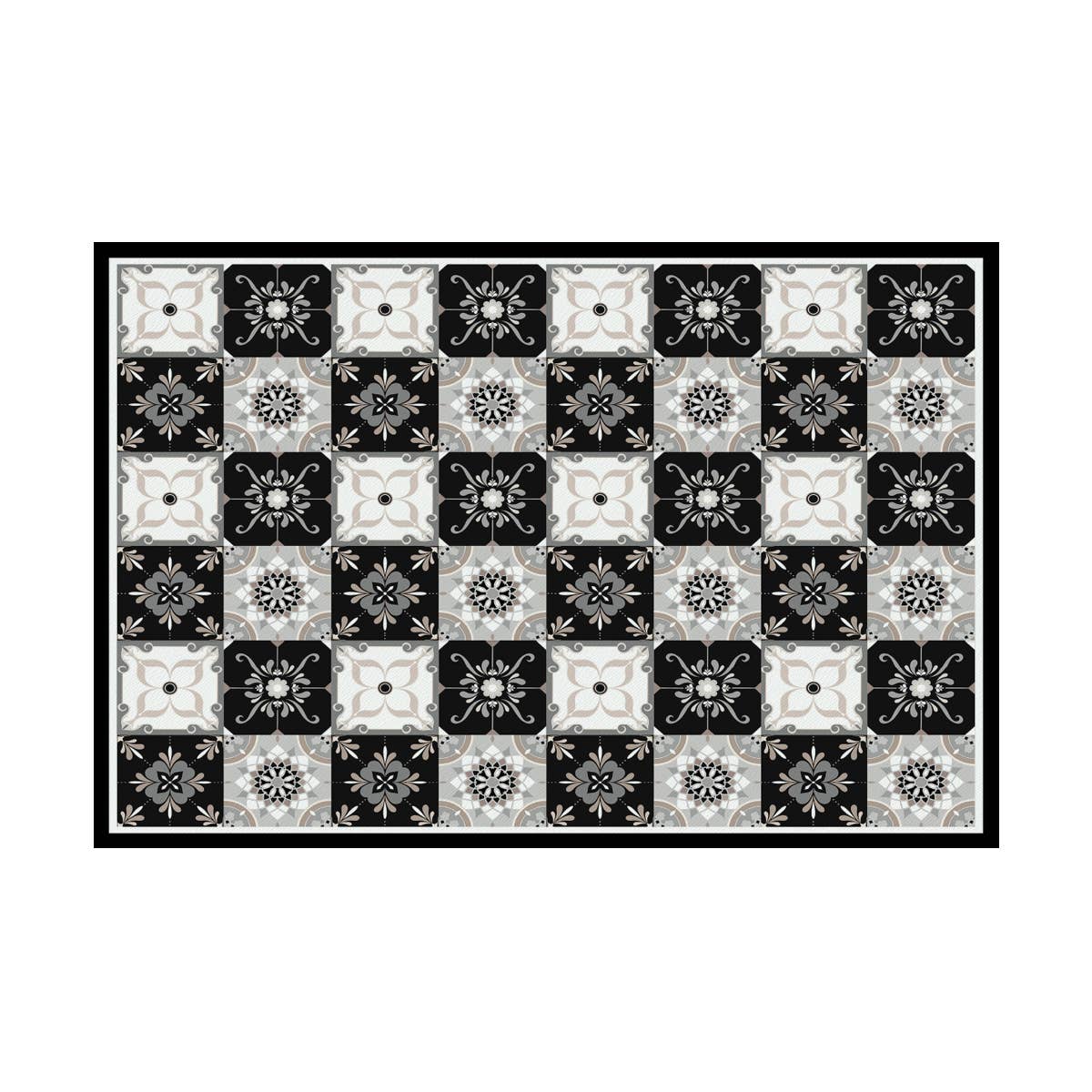 Davanti/Vía Deco Home - Vente Tapis de sol - Carreau de sol en vinyle Carreau gris classique2