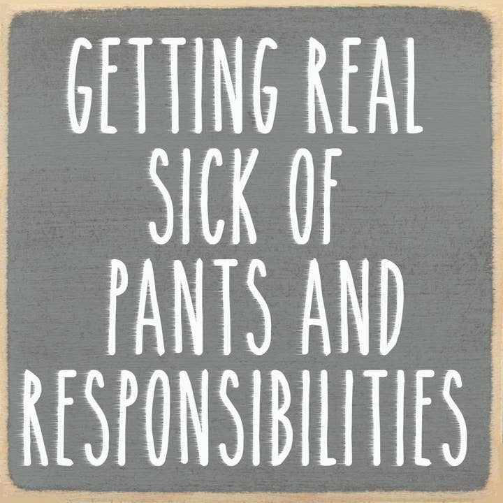 Gar Wholesale Inc. - Wholesale Sign - 4X4-240 Getting Real Sick