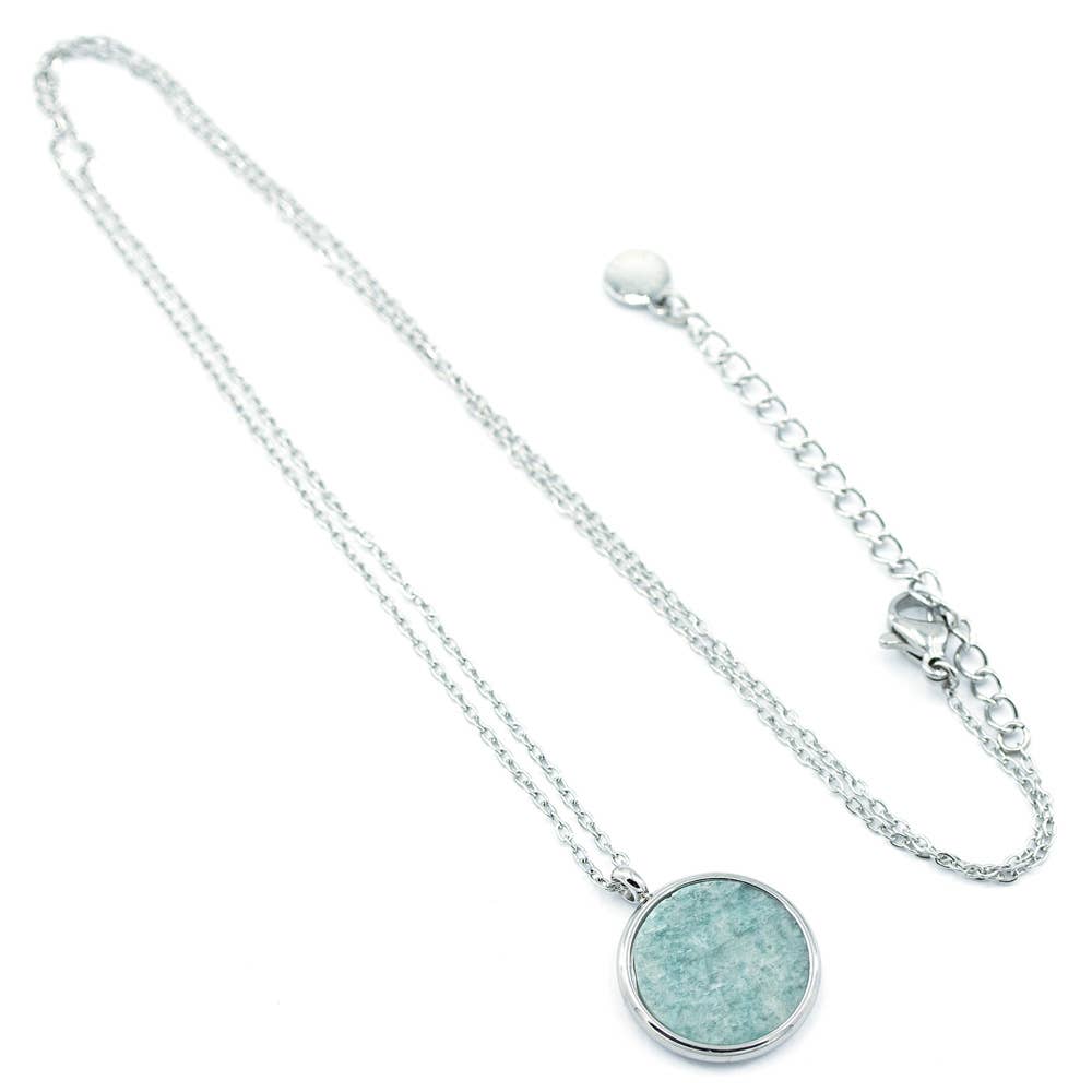 Sergio Engel jewellery - Wholesale Halskettinghanger - Strandketting 02 - in roestvrij staal met natuursteen of parelmoer6