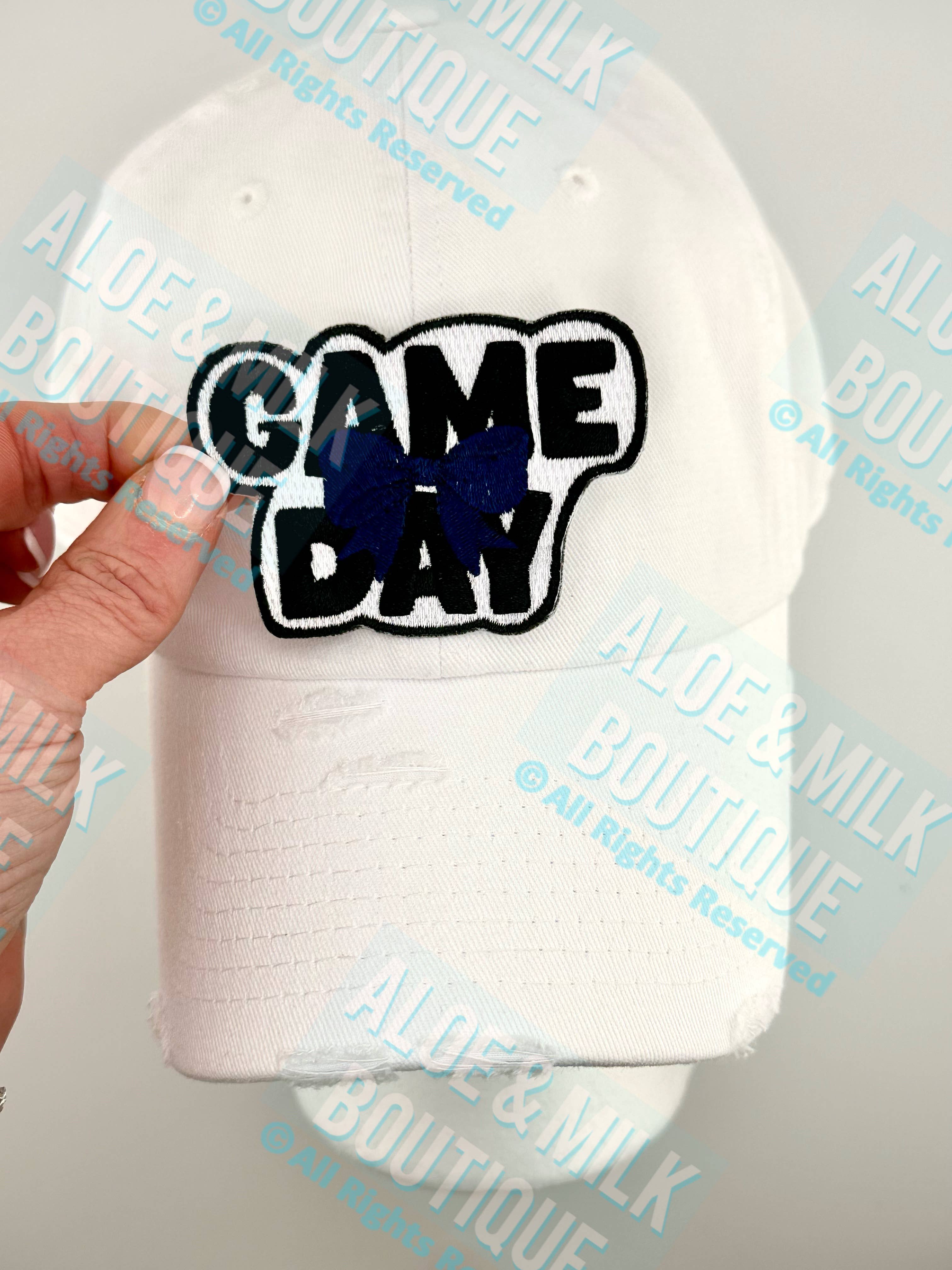 Aloe and Milk Boutique - Wholesale Patch - Game Day W/ Bow Team Patch, game day patches, tailgate hat6