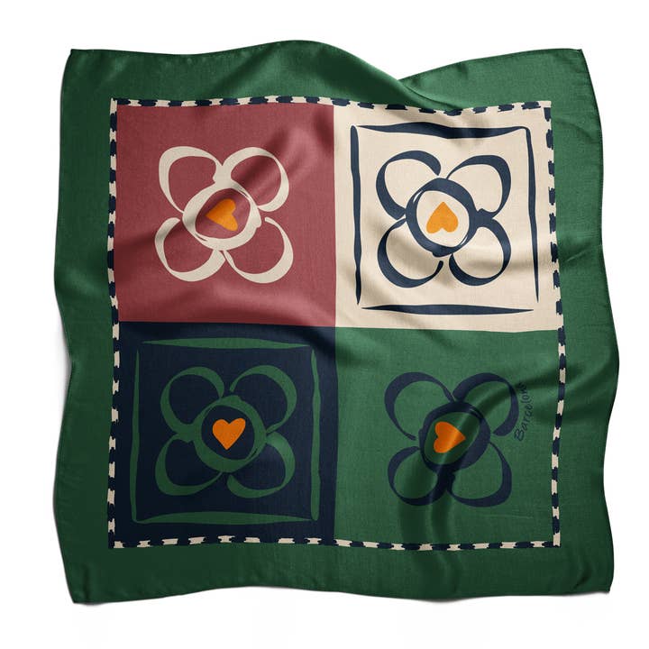 PANOT BARCELONA Handkerchief | Green for wholesale by Bloom