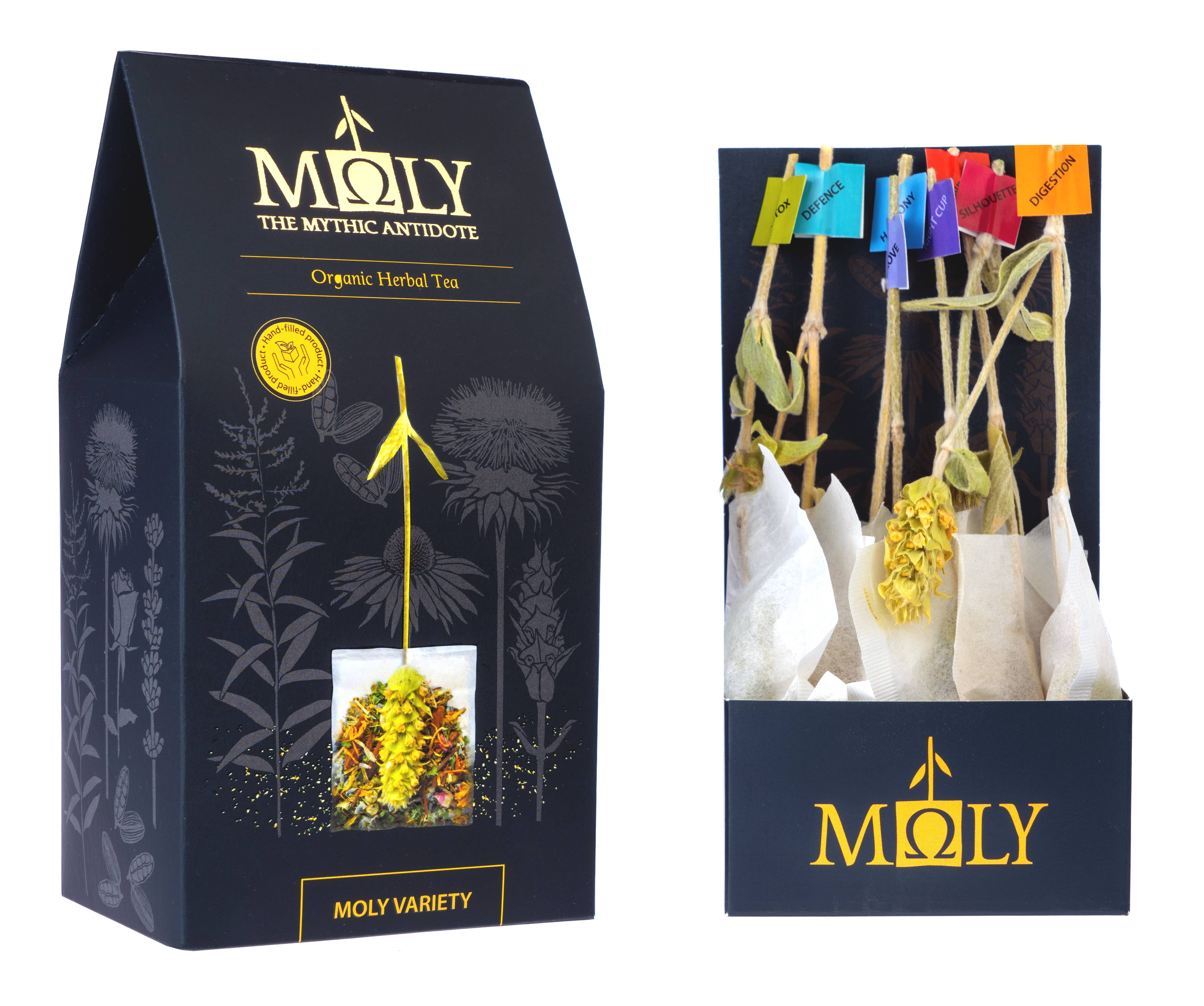 Moly the mythic antidote – wholesale Health/detox tea – Variety -  8 Teabags 34 herbs with Identifier1